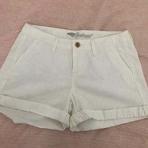 Worn Once White Boyfriend Shorts